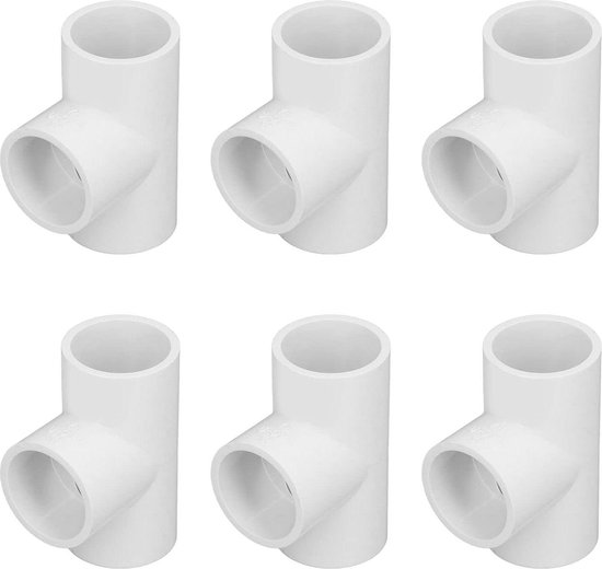Pvc-t-stücke (20 Mm, 25 Mm, 32 Mm), Geeignet Für Hauswasserversorgungssysteme – 12er-packung