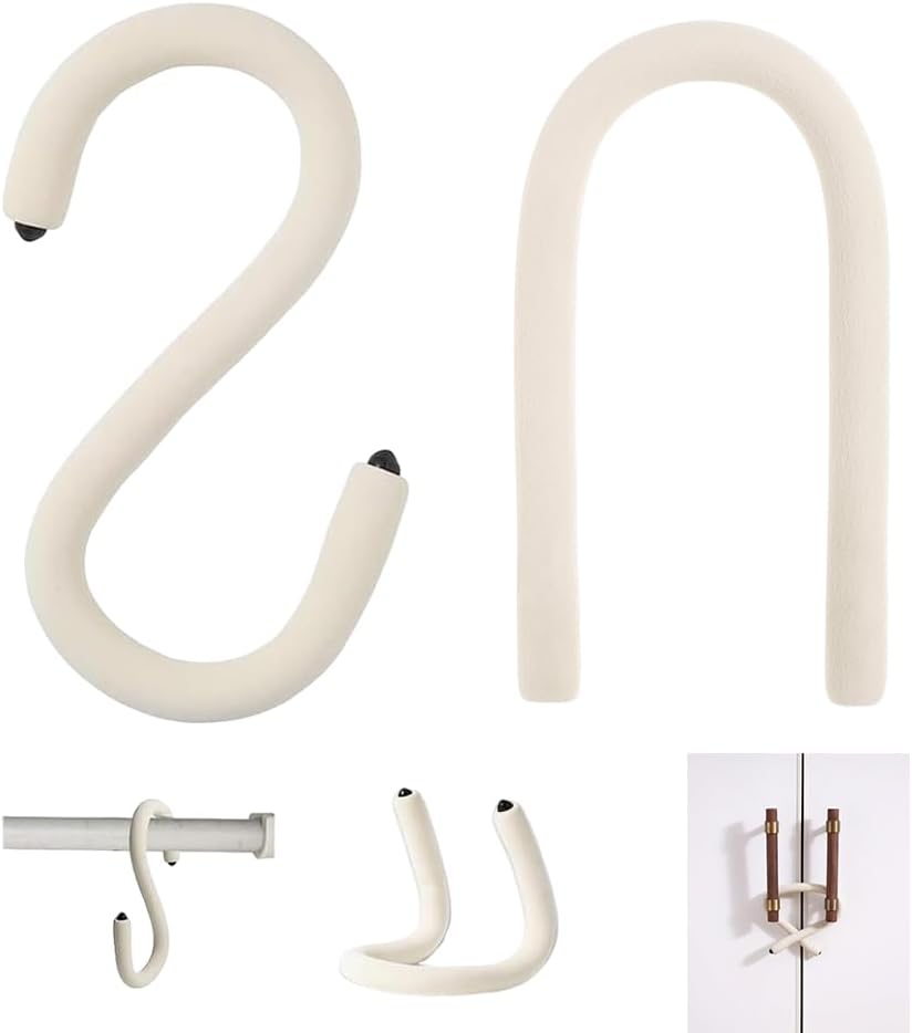Biegsame Haken – Flexible S-förmige Haken – Für Garagen, Kleiderschränke, Küchen Und Pflanzen – Wiederverwendbare, Gedrehte Kabelbinderstangen – 6er-pack