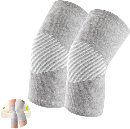 Kniebandagen Für Arthrose Und Sport – 2er-pack – Akupressurmassage – Kompression – Verstellbar – Bambus – Xl