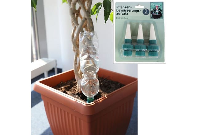 Buri - Pflanzenbewässerungsaufsatz 3er-Set Blumentopf Wasserspender Bewässerungssystem
