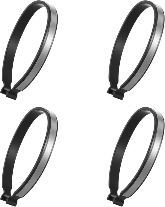 4er-pack Universelle Reflektierende Clips Für Fahrradhosen (grau)