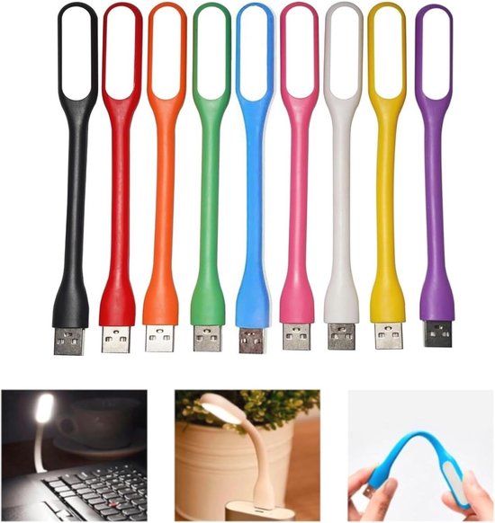 Flexible Mini-usb-led-leuchten – 9er-pack, Geeignet Für Laptops Und Computer