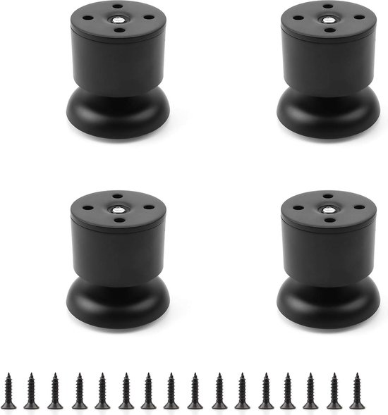 Höhenverstellbare Möbelfüße – 4-teiliges Set Höhenverstellbarer Tischbeine – Metall-tischbeine – Geeignet Für Tische, Schränke, Sideboards Und Sofas 0xbit