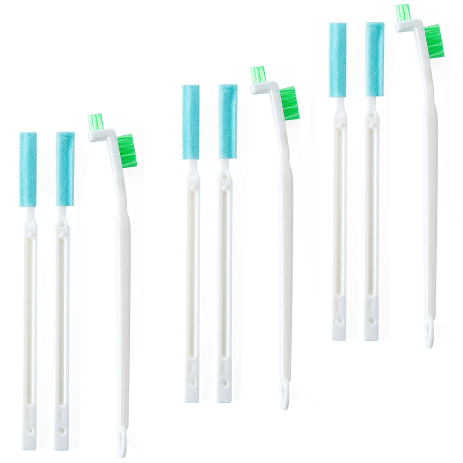 9-teiliges Abnehmbares Mini-flaschen-rillen- Und Nahtreinigungsbürsten-set