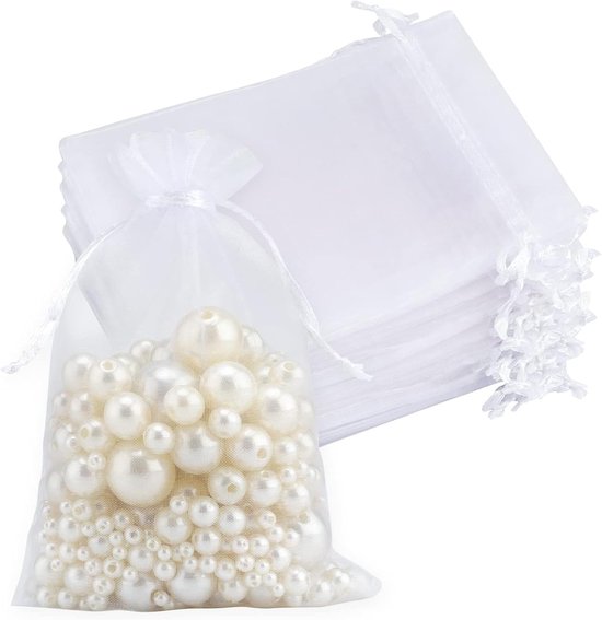 Organzabeutel (20er-pack) – 18 X 13,2 Cm – Geschenktüten – Schmuckbeutel – Hochzeits-/festbeutel – Kordelzug – Umweltfreundlich