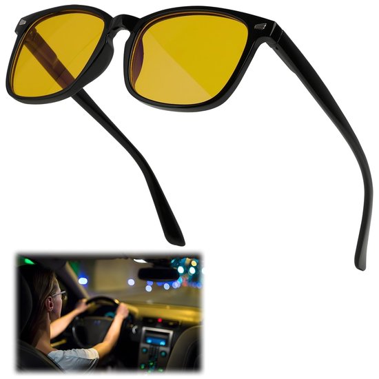 - Polarisierte Nachtsichtbrille - Auto-nachtsichtbrille - Uv-schutz - Bequeme Passform - Unisex-design - Blendungsreduzierung