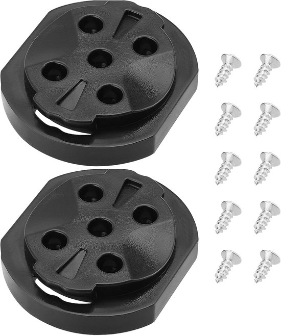 2 Sets Fahrradcomputerhalterungen, Ersatzteile, Befestigungsbasis, Stoppuhrhalterung, Feste Sattelbefestigungsbasis (männlich), Geeignet Für Garmin, Schwarz (1)