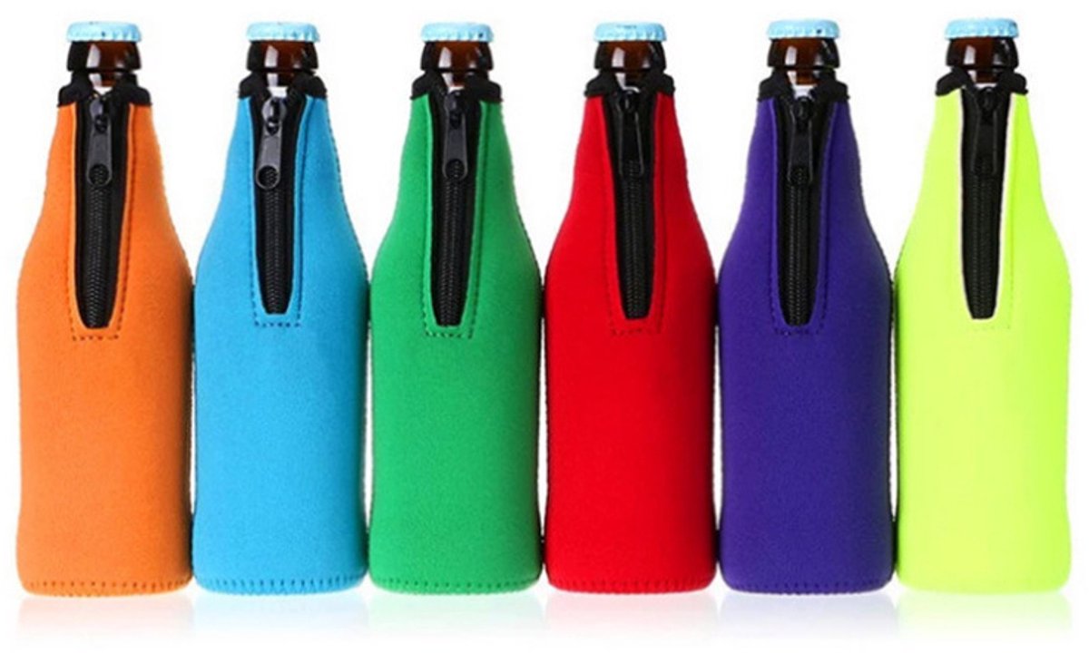 Bierwärmer Für 6 Flaschen – Isolierhülle Aus Pu, Geeignet Für 12-unzen-bierflaschen – Hält Bier Kalt Und Hände Warm (farbig)