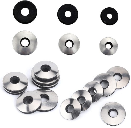 Edelstahl-dichtungsringe Mit Epdm-gummi - 138 Stück - Langlebige Dichtungen, Geeignet Für Luft Und Wasser.