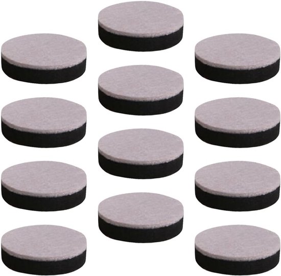 12-teiliges Set Selbstklebender, Filzgepolsterter, Verstellbarer Runder Möbelsocken