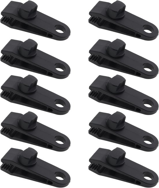 10 Robuste, Mit Schnappverschluss Versehene Planenclips Aus Pa-material, Geeignet Für Outdoor-camping, Winddichte Zelte, Wohnmobil-überdachungen, Poolabdeckungen Usw.