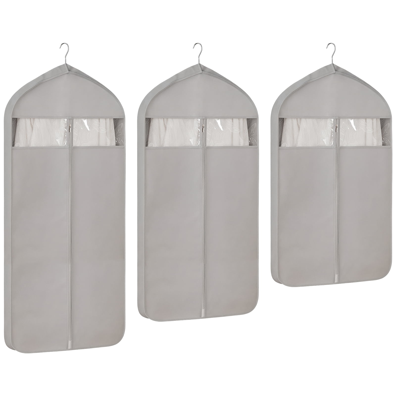 3 Kleiderhüllen Mit Reißverschluss Für Einfache Organisation Der Garderobe Und Auf Reisen.
