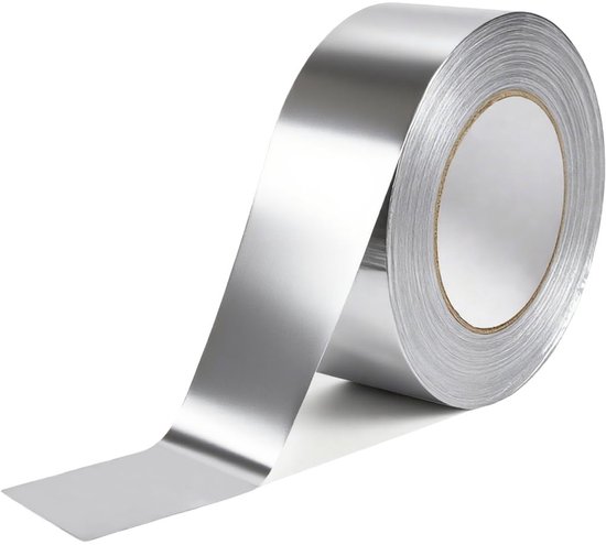 Aluminiumfolienband, 5 Cm Breit X 10 M Lang, Extra Starkes Klebeband Für Metallrohre, Küchenband, Aluminiumfolien-klebeband Für Heizungs-, Lüftungs- Und Klimatechnik, Schimmelresistent, Schwer Entflam