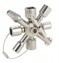 Universalschlüssel 10-in-1 Für Schaltschränke, Verteilerkästen Und Abzweigdosen Aus Metall.