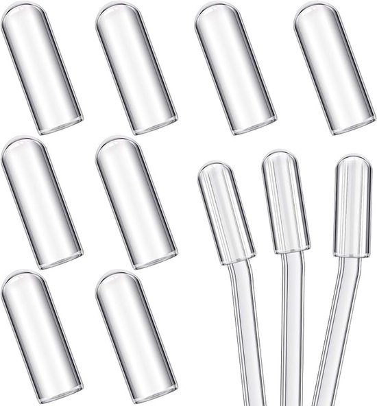 10er-pack Wiederverwendbare, Staubdichte Glasstrohhalm-schutzhüllen Und Zubehör Für Isolierbecher