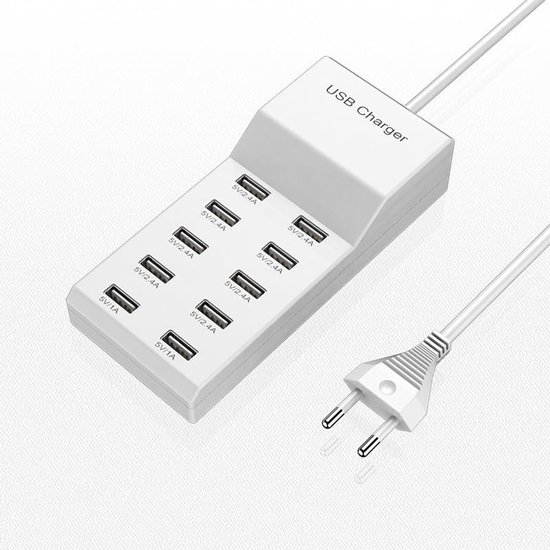Usb-ladegerät – 10-fach Schnellladestation – Kompakt Und Effizient – Mehrere Usb-anschlüsse – Sicheres Laden – Geeignet Für Zuhause Und Büro –...