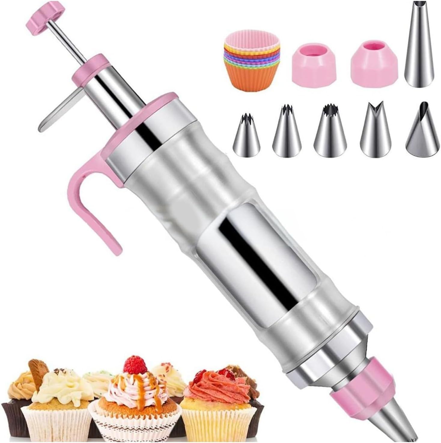Professionelles, Rostfreies Ausstechformen-set Aus Stahl (17-teilig), Ideal Zum Dekorieren Von Kuchen Und Für Kreative Backprojekte Rostfreies Stahlrohr-set.