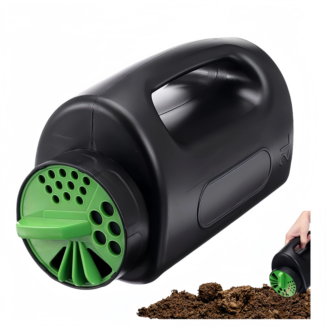 Saatgutstreuer Für Garten Und Rasen, Multifunktionaler 2-liter-streuer Für Saatgut, Dünger Und Salz