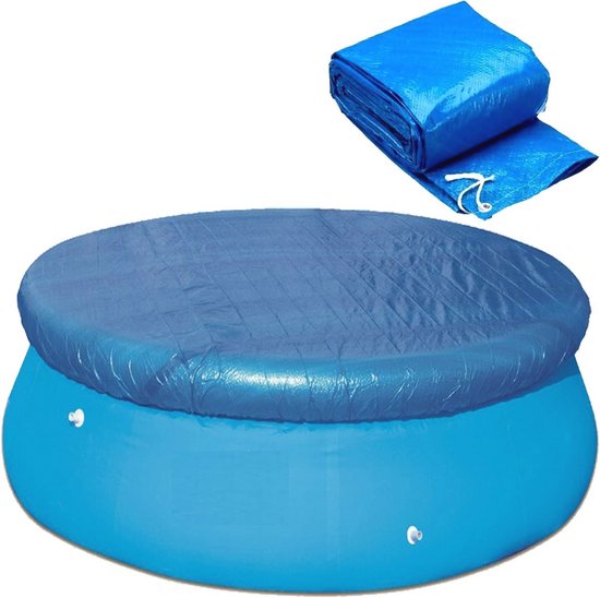Runde Poolabdeckung 244 Cm - Wasserdichte Pe-poolabdeckung