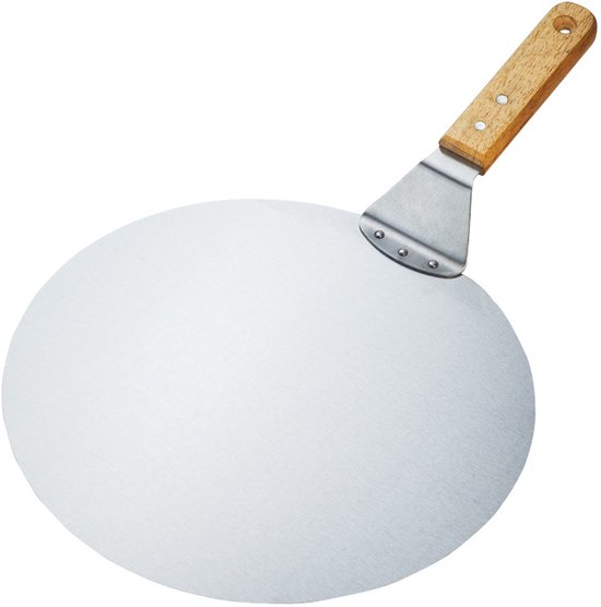 Pizzaschieber – 30 Cm Pizzaschieber – Runder Aluminiumspatel – Leichtes Werkzeug Zur Zubereitung Von Hausgemachten Kuchen Und Brot – 30 Cm