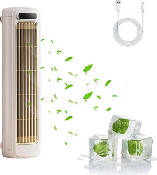 Luftkühler, Tragbare Klimaanlage, 3-in-1 Mini-klimaanlage Für Unterwegs, Leise Tragbare Klimaanlage Mit 3 Geschwindigkeitsstufen, Aprikose