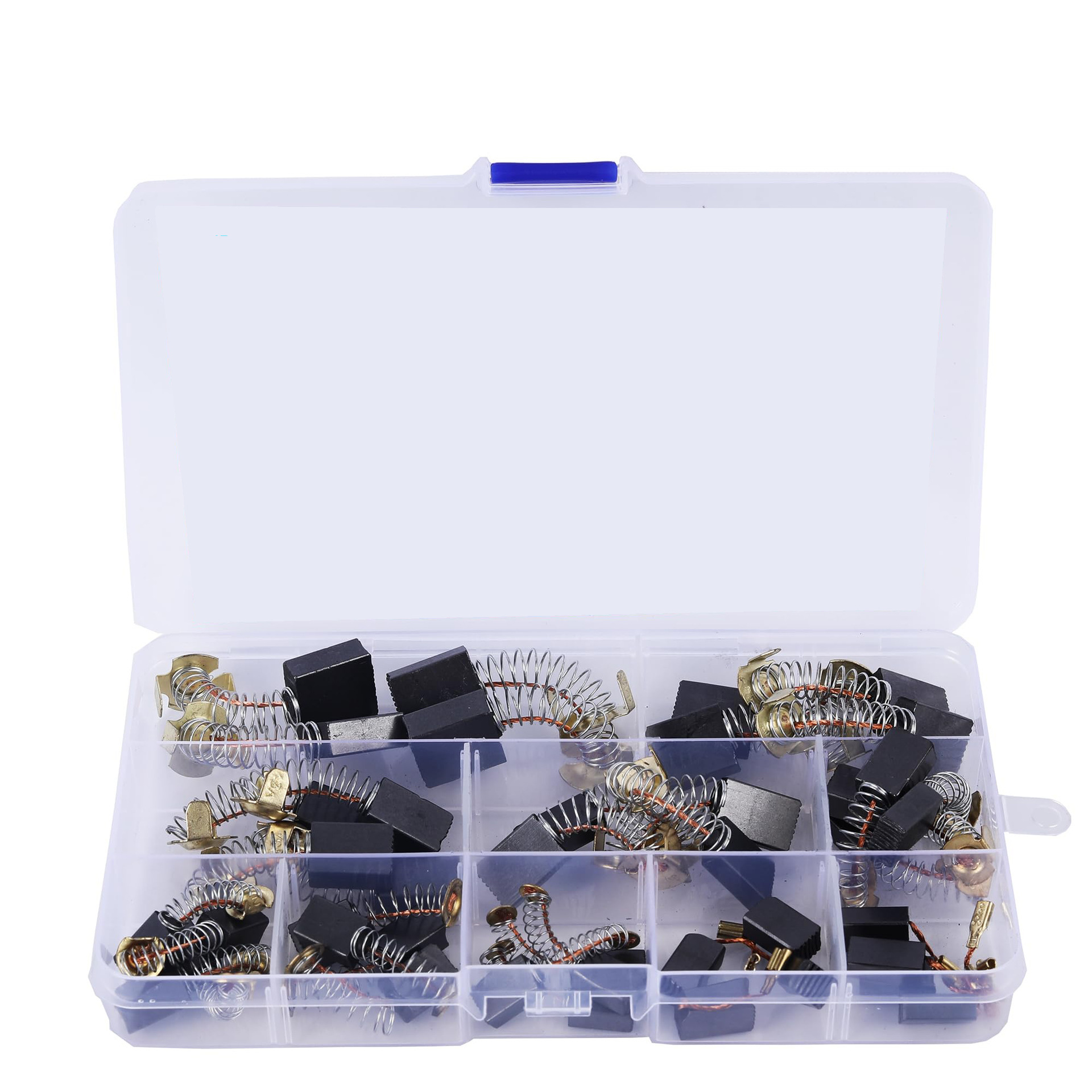 Kohlebürsten Für Motoren – 40-teiliges Set In Box – Für Elektrowerkzeuge: Winkelschleifer, Bohrhämmer, Trennsägen, Poliermaschinen Und Handbohrmaschinen