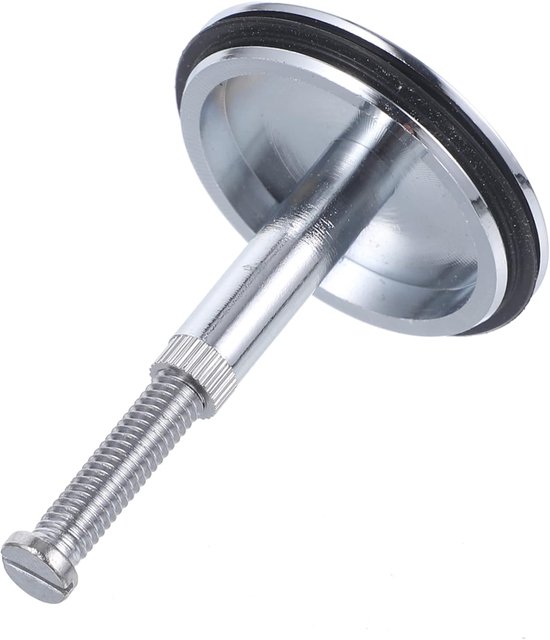 44 Mm Verstellbarer Ablaufstopfen Aus Massivem Messing, Silberfarben, Für Badewanne Und Waschbecken