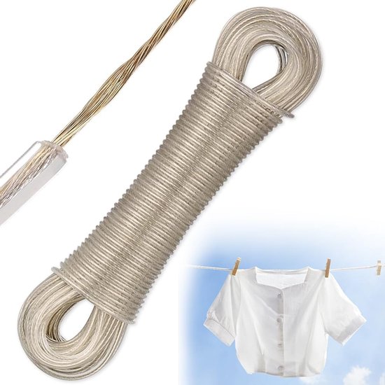 50 Meter Lange Wäscheleine – Extrem Strapazierfähig – Ideal Für Haus Und Garten.
