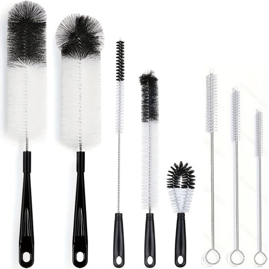 8-teiliges Reinigungsbürsten-set Mit Langem Griff Für Flaschen, Thermoskannen Und Strohhalme