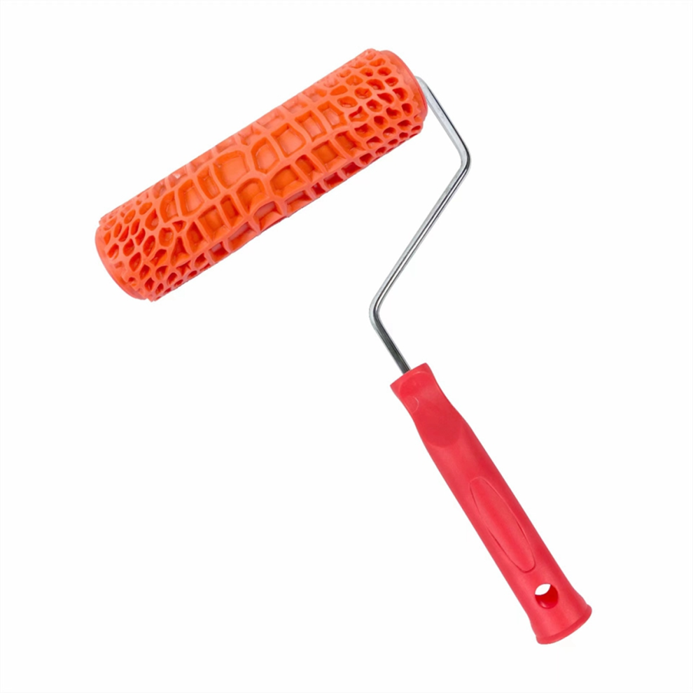 Farbroller Mit Gummi-imitat-krokodilstruktur Für Diy-strukturfarbendruck Und Wandmalereien Mit Griff