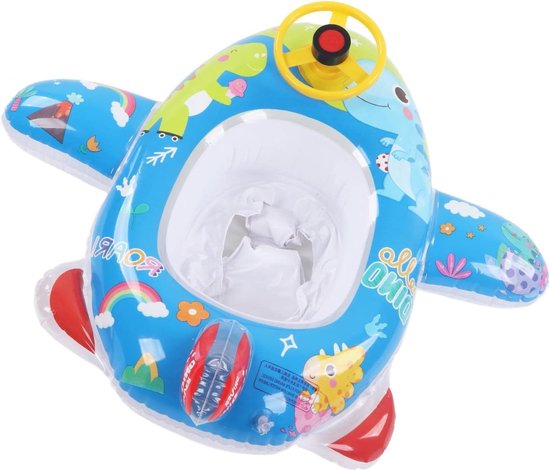 Aufblasbares, Flugzeugförmiges Babybecken, Schwimmring Und Kinderboot, Geeignet Für Kinder Ab 3 Jahren, Sicheres Und Lustiges Wasserspielzeug.