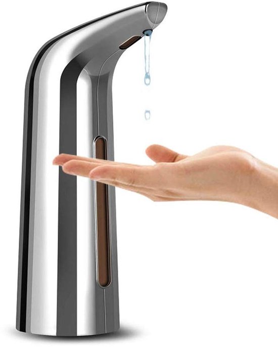 Dailygoods – Automatischer Seifenspender 400 Ml – Kontaktlose Dosierung – Wasserdicht – Für Flüssigkeiten – Intelligenter Sensor – Transparentes Sichtfenster – H&