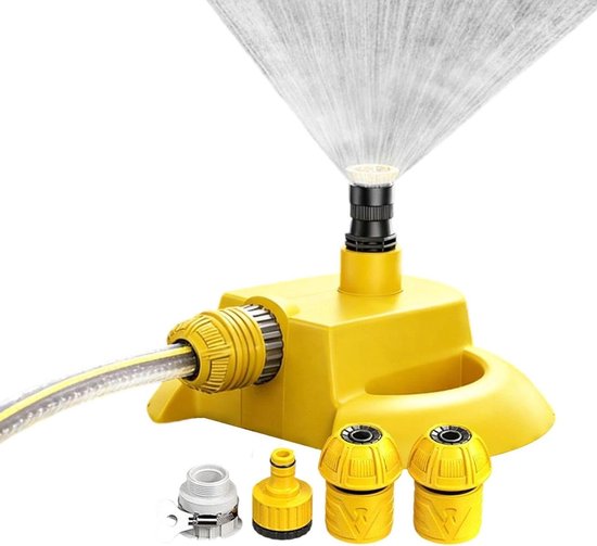 Rasensprenger – Gartensprenger – Rasenbewässerungsanlage – Automatisch Rotierend – 22 X 21 X 10 Cm – Grau