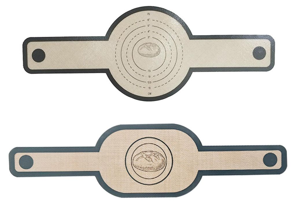 Zweiteiliges Teigbackmatten-set, Hitzebeständig, Antihaftbeschichtete Silikon-brotausrollmatte, Wiederverwendbar, Geeignet Für Die Heimische Küche.