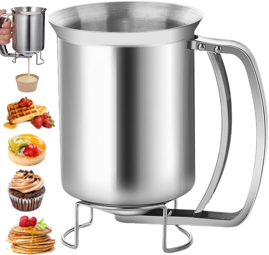 Teigportionierer Aus Edelstahl - 10,5 X 12,5 Cm Professioneller Teigteiler Für Crêpes/waffeln