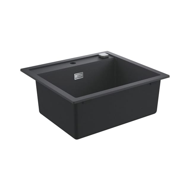 Abwäschen - Kompositspüle K700, Ablaufgarnitur mit Exzenterbedienung, 56x51 cm, schwarz Granit 31651AP0 - Grohe