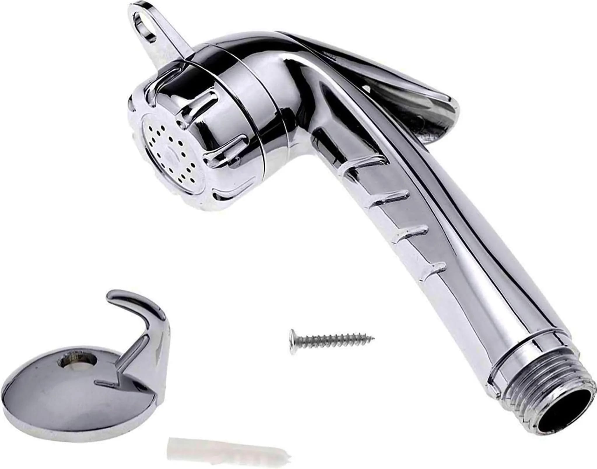 Duschkopf Aus Abs, 1/2-zoll-knopf, Handbrausekopf, Geeignet Für Camping, Badezimmer, Bootsgebrauch Usw., Verchromt.