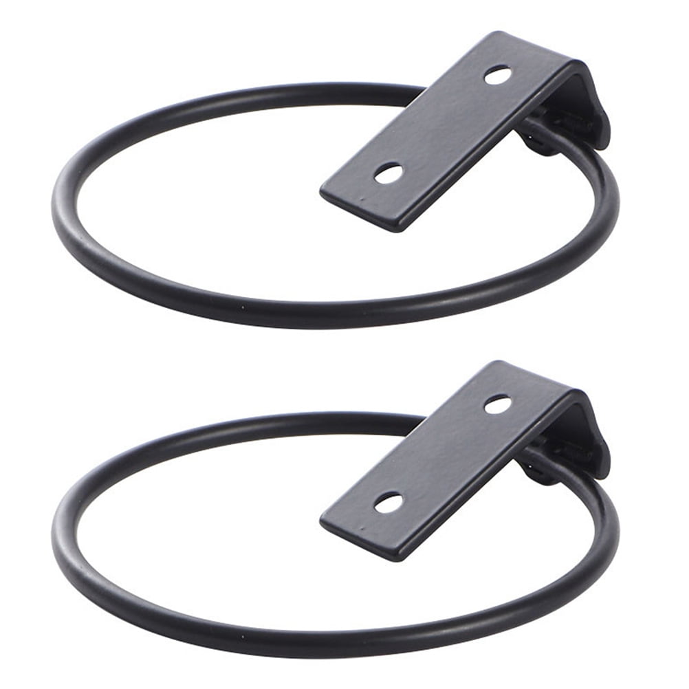 2er-pack Haken Für Blumentopf-aufbewahrungsregale Und Zaunpfosten, 15 X 17,5 X 6,2 Cm, Schwarz.