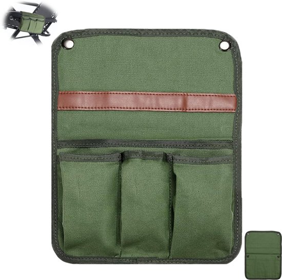 Hängende Aufbewahrungstasche Für Armlehnen, Stuhlseitentasche, Grün, Für Armlehnen Von Strand- Und Campingstühlen