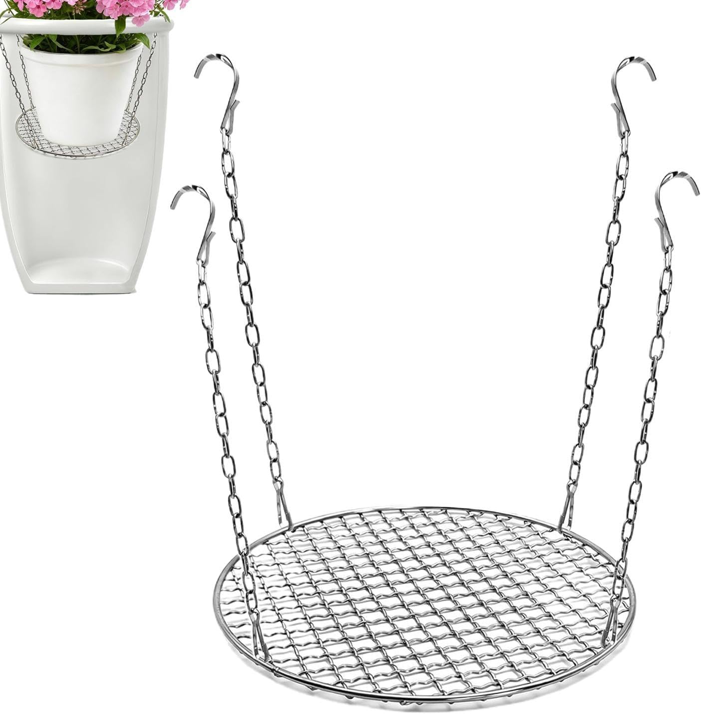 Hängendes Pflanzenregal, Verstellbarer Haken Mit Kette, Hängeregal Für Topfpflanzen Mit 4 Haken, Geeignet Für Gewächshäuser, Wintergärten Und Terrassen.