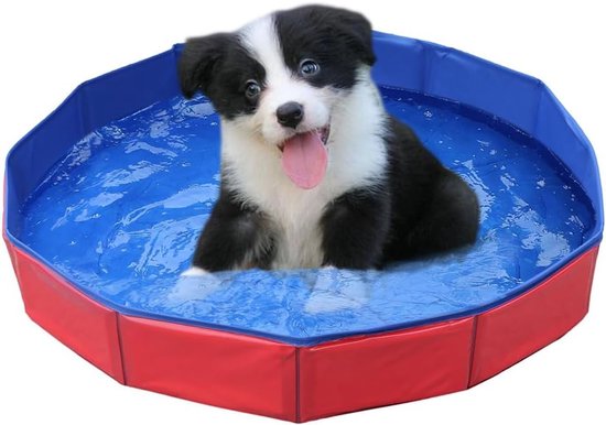 Hunde-schwimmbecken – Spezielles Hunde-schwimmbecken – Faltbar – Für Abkühlung Und Sommerspaß Für Haustiere