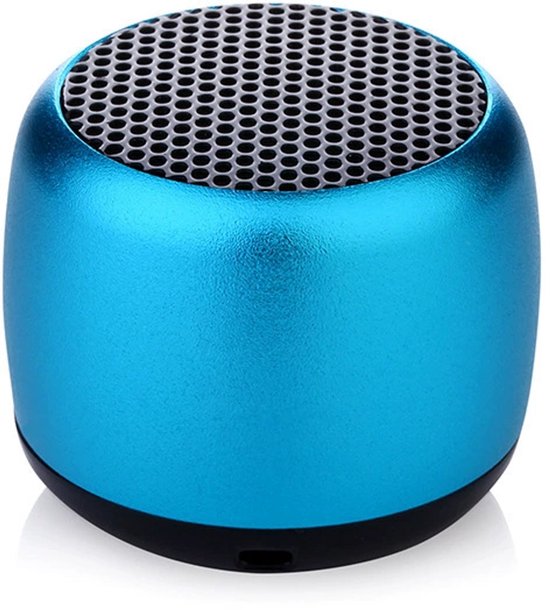 Tragbarer Bluetooth-minilautsprecher Mit Tiefen Bässen Und Stereoeffekt, Blau.