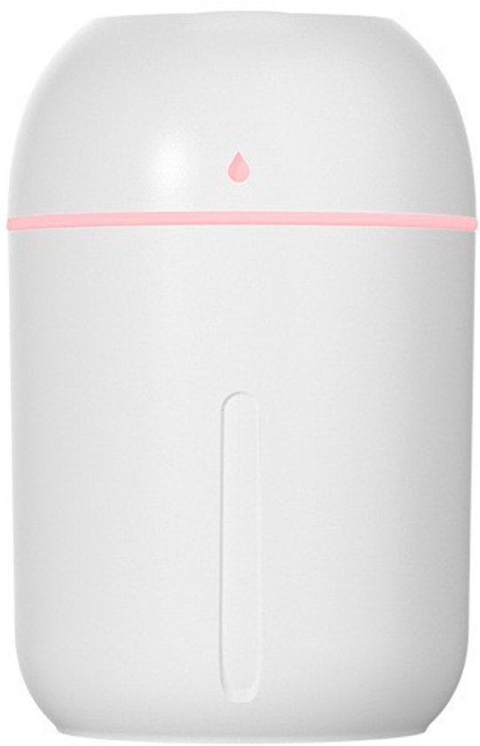 Tragbarer Mini-luftbefeuchter – Kompakter Kaltnebel-luftbefeuchter – Mini-luftbefeuchter – Usb-luftbefeuchter – 330 Ml – Für Schlafzimmer, Büro Und Studentenzimmer – Weiß