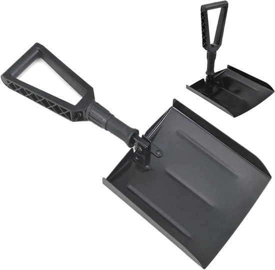 Schneeschaufel – Schneeschaufel Zur Schneeräumung – Ergonomische Schneeschaufel – Tragbar – Faltbar – Robust – Multifunktional