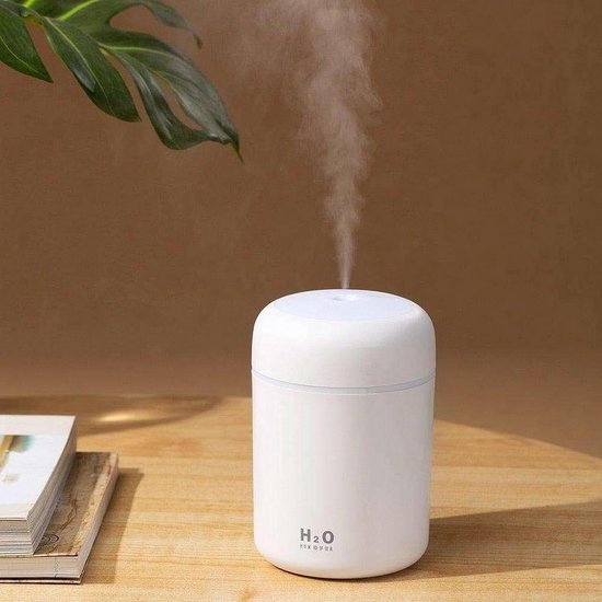 Mini-luftbefeuchter, 300 Ml Ultraschall-tischvernebler Mit Umgebungslicht, Usb-anschluss