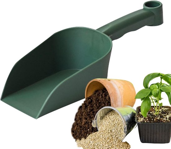 32. Kleine Gartenschaufel, Klappbarer Griff Zur Aufbewahrung, 23 Cm Länge, Mittelgraues Pflanzwerkzeug.