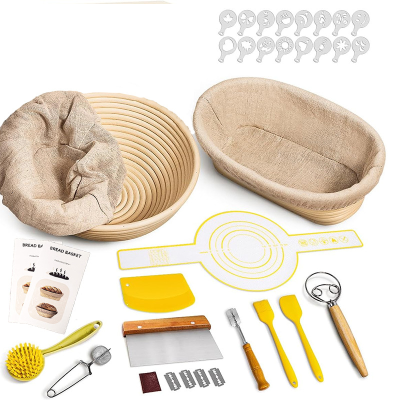 Gärkorb Und Backwerkzeug-set, Komplettes Brotbackset Für Den Heimgebrauch