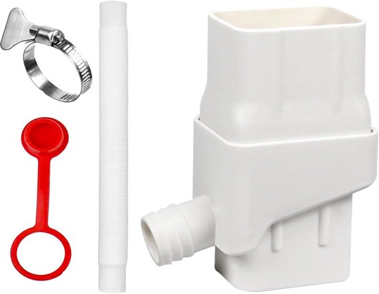 Regenwassernutzungssystem – Regenwassereimer-umleitung – Gartenbewässerung – Hocheffiziente Sammlung – Geeignet Für 6,5 X 7,5 Cm – Weiß