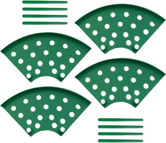Erdbeer-rankgitter-set – Pflanzenstützkäfig – Schützt Früchte – Hydrokultur – Ca. 17,5 X 9 Cm – Grün