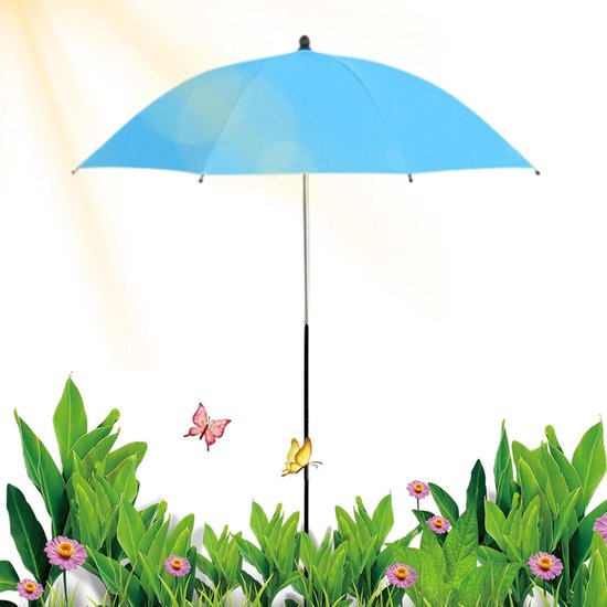 Pflanzenschirm – Schattierungstopf – Sonnenschutz – Faltbar Mit Erdspießen – 103 X 60 Cm – Schwarz